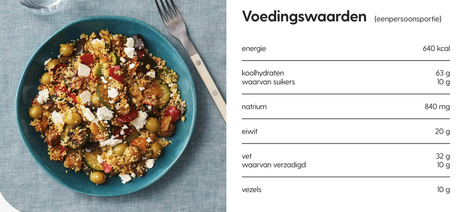 couscous recept voedingswaarden